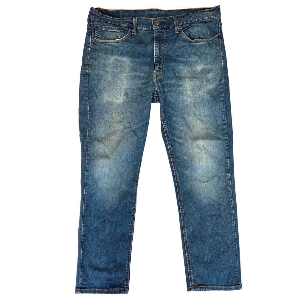 Levis 541 Athletic Taper Mens Jeans 36x30 Blue Denim PC9-18181-0017 Distressed
